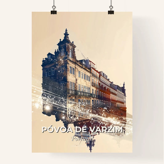 Cityscape Silhouette Icon Poster Poster