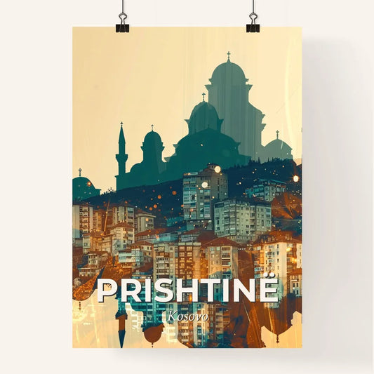 Prishtina Kosovo Skyline Art Poster Poster