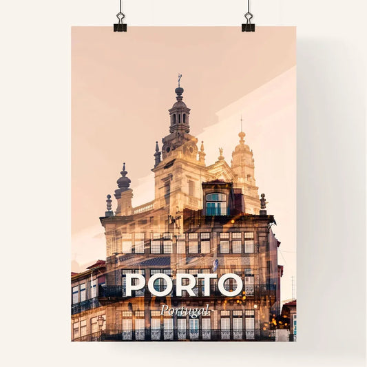 Porto Cityscape: Bright and Glittery Poster Art Poster