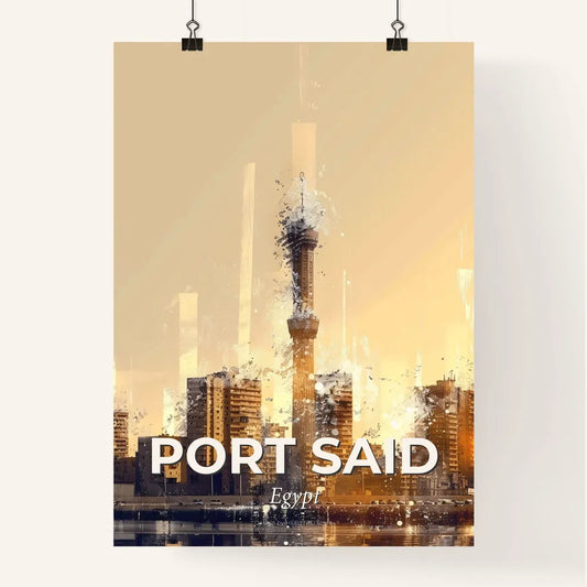 Port Said Skyline Majestic Architectural Artwork Poster