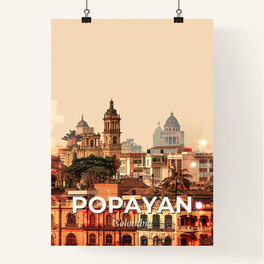 Popayan: Architectural Splendor in Harmonious Hues Poster