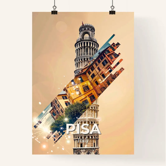 Pisa Cityscape Composite Art Skyline Poster