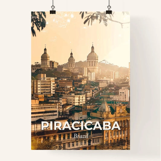 Piracicaba Skyline Composite Art Poster Poster