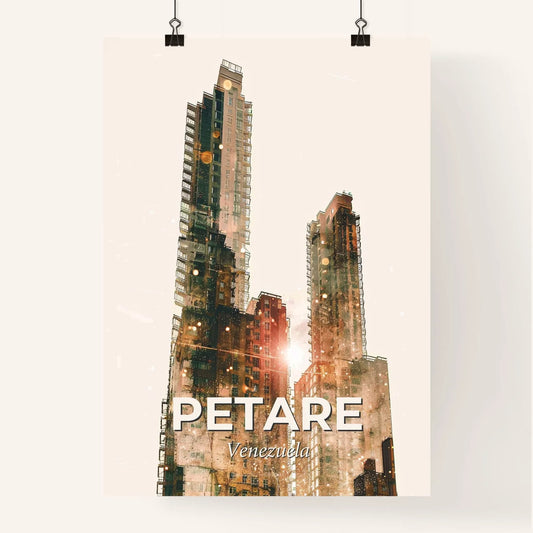 Petare City Skyline Art Poster Composite Wonder Poster