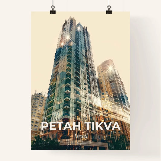 Petah Tikva: Architecture Icon Skyline Cityscape Poster Poster
