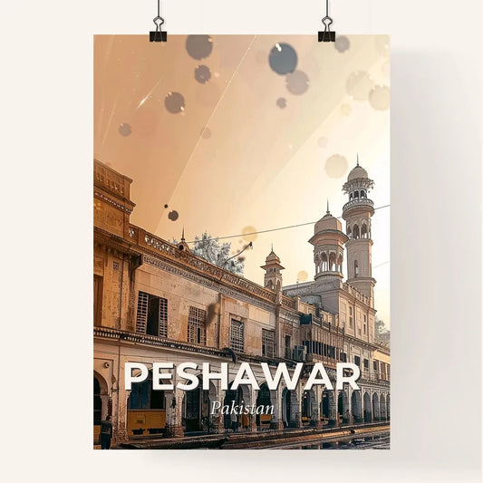 Peshawar City Skyline Bright Poster Decor Poster