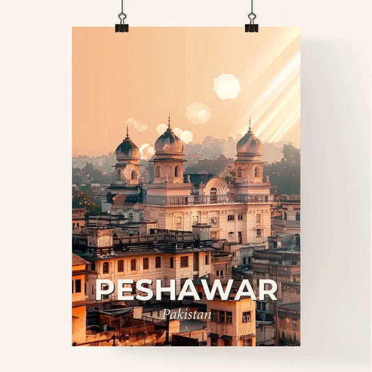 Peshawar Pakistan Skyline Art Poster Poster