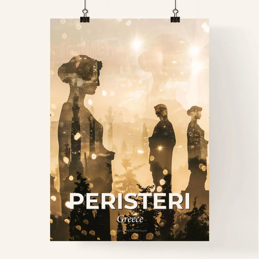 Peristeri Cityscape Symphony of Light and Icons Poster