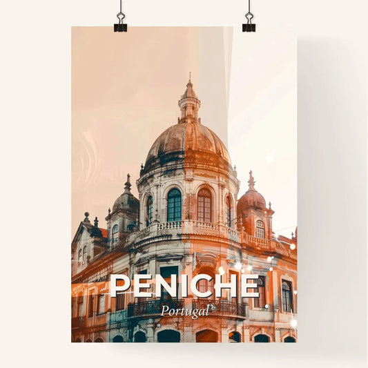 Peniche Skyline Composite Artwork Vibrant Hues Poster
