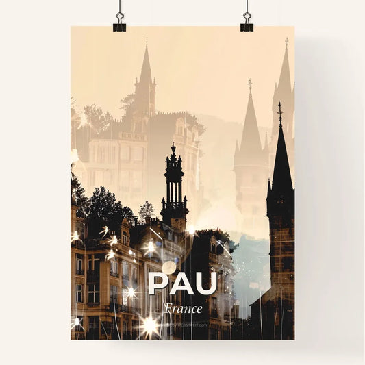 Pau Cityscape Poster