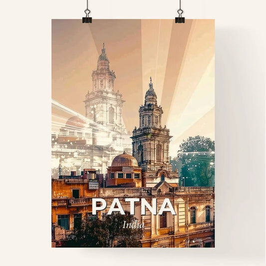 Patna Skyline Composite Art Poster Poster