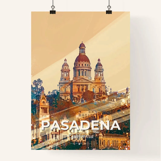 Pasadena Skyline ICONS Double Exposure Poster Poster