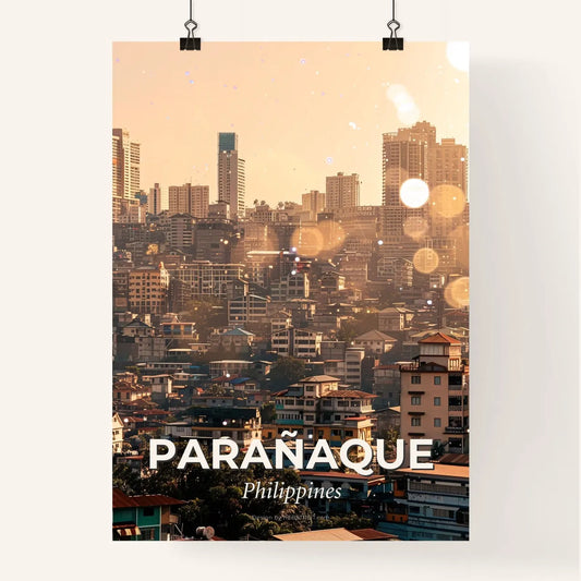 Parañaque City Skyline Poster Art Poster