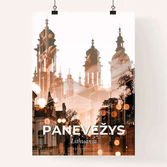 Panevezys Lithuania City Art Composite Poster Skyline Poster