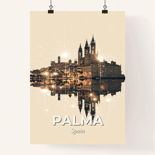 Palma City Art: Double Exposure Skyline Poster