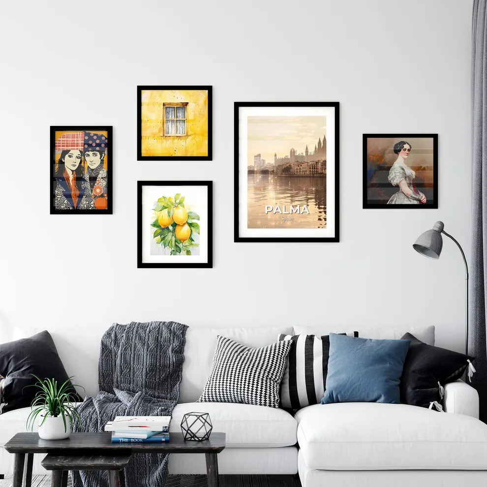 Palma Skyline Double Exposure Art Print Wall Art