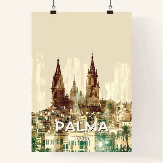 Palma City Art Skyline Glamourous Wall Art Poster