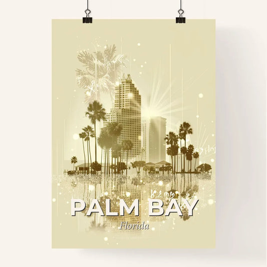 Palm Bay: Art Deco Cityscape Symphony Poster
