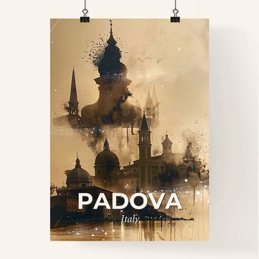 Padua Cityscape Double Exposure Poster Poster