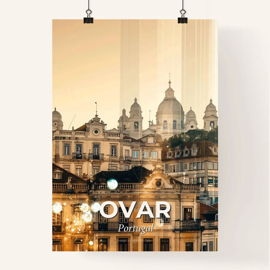 Ovar Skyline Poster: Double Exposure Splendor Poster