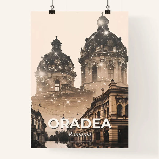 Oradea: Day and Night City Dreamscape Poster Poster