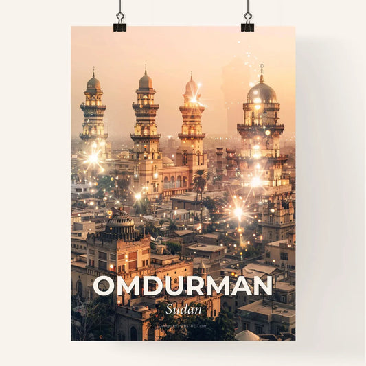 Omdurman Skyline: Eastern Charms Meet Modern Nights Poster
