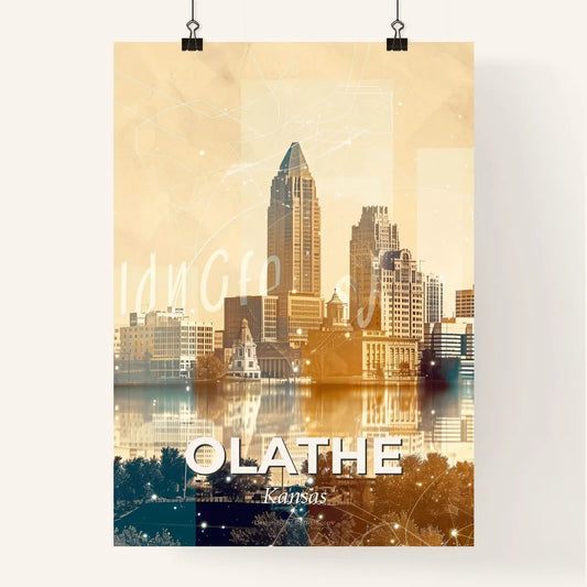 Olathe, Kansas: City Skyline Composite Poster