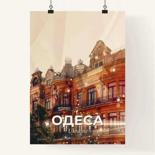 Odessa Skyline Double Exposure Poster Poster