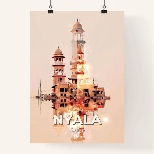 Nyala Skyline Bright Beige Splendor Poster