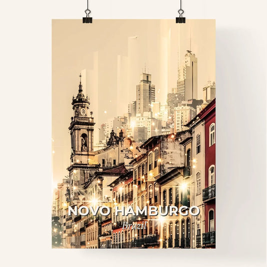 Novo Hamburgo Cityscape Art Poster Poster