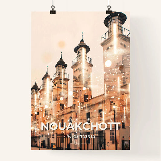 Nouakchott Skyline Composite Art Cityscape Poster Poster