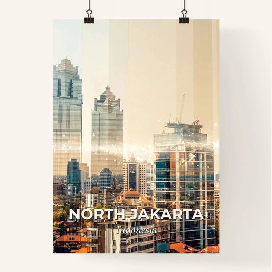 North Jakarta Skyline: Lights and Icons Poster