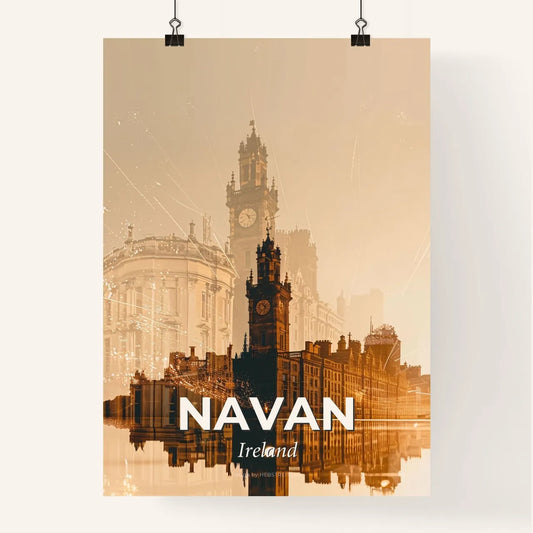 Navan Skyline Double Exposure Art Masterpiece Poster
