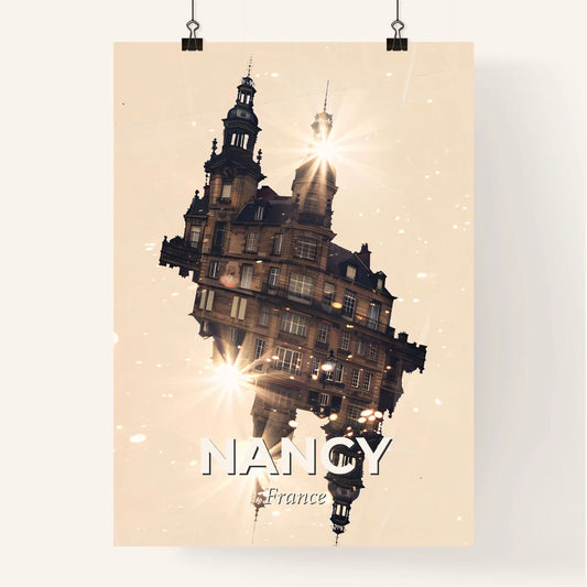 Nancy: Double Exposure Skyline Silhouette Poster Poster