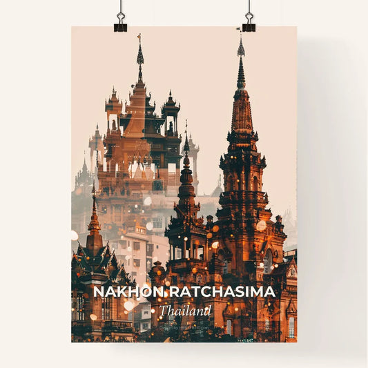Nakhon Ratchasima, Thailand City Skyline Poster Art Poster
