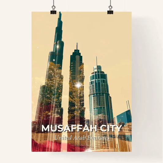 Musaffah City: The Sparkles of Dubai's Skyline Poster