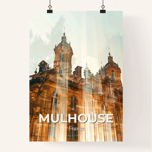 Mulhouse Skyline Composite Art Poster Poster