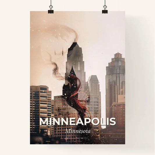 Minneapolis Skyline Symphony of Light and Architecture Poster