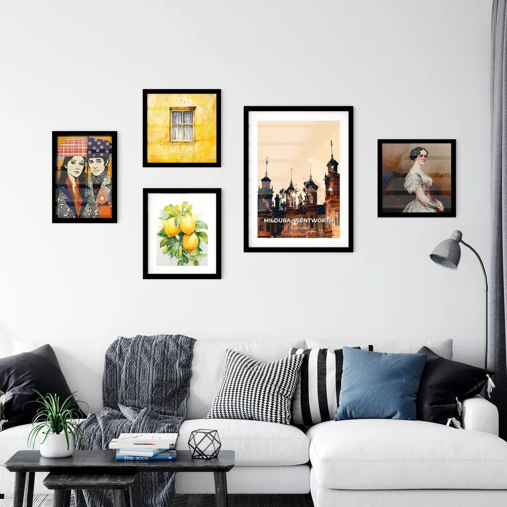 Mildura Wentworth Skyline Double Exposure Poster Wall Art