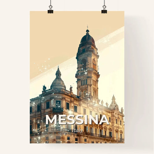 Mesina Skyline Composite Poster Design Poster