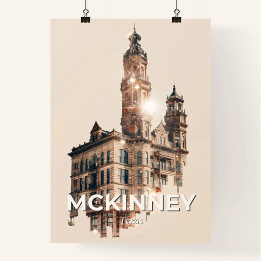 McKinney Cityscape Skyline Composite Poster