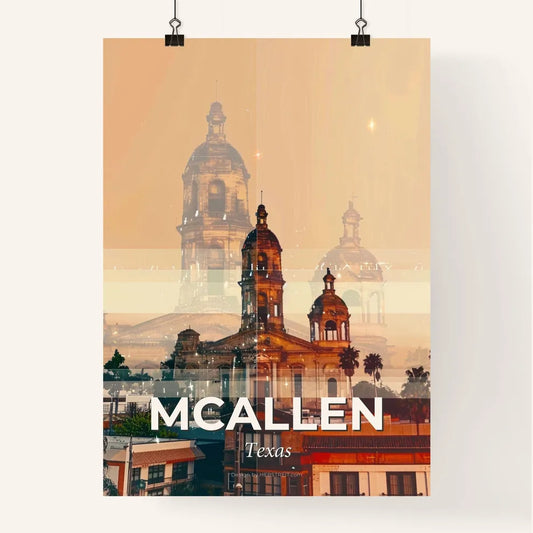 McAllen Skyline Art: Iconic City Lightscape Poster