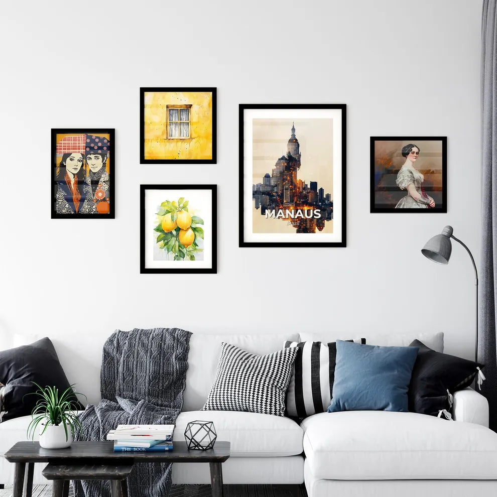 Manaus City Lights Poster Art Wall Art