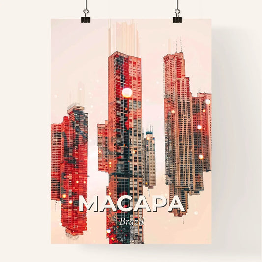 Macapa Skyline Composite Art Poster Poster