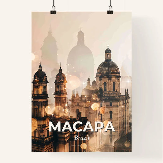 Macapa Brazil Skyline Poster Design Subtile Poster