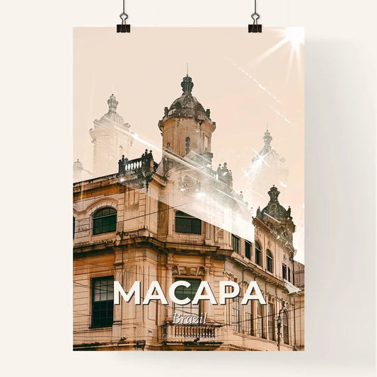 Macapa City Skyline Composite Art Poster Masterpiece Poster