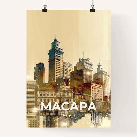 Macapa Skyline Composite Art Poster Poster