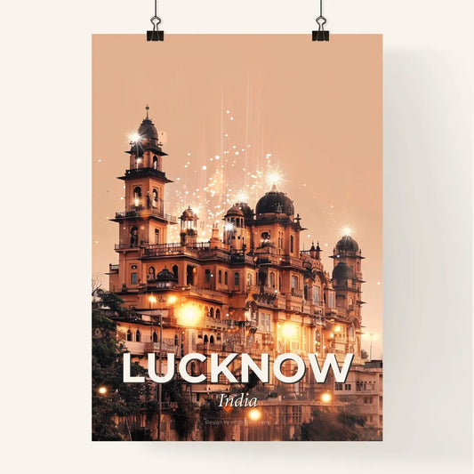 Lucknow, India: Local Reflections in Beige Poster