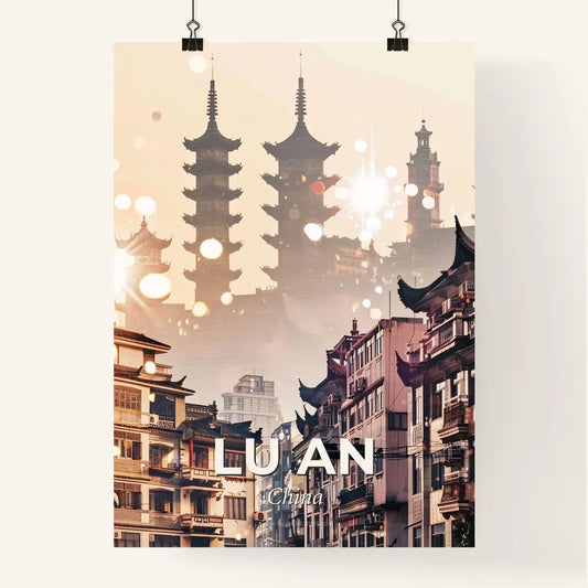 Lu an Skyline Poster Art Composite Local Icons Poster