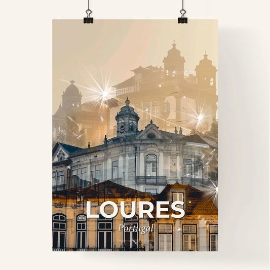 Loures, Portugal: Cityscape Beauty in Double Exposure Poster